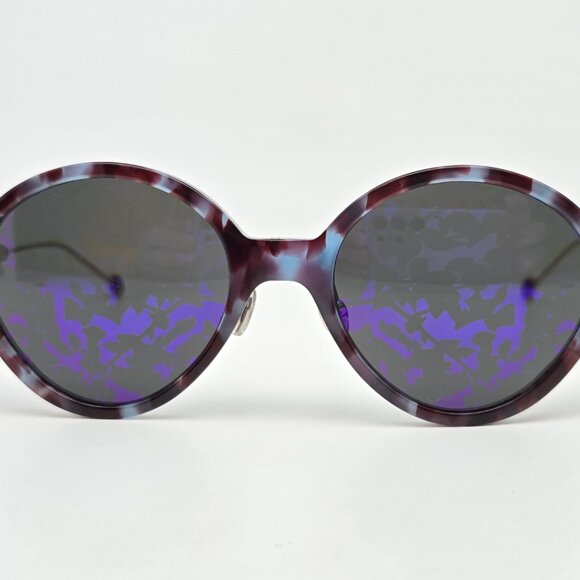 Christian Dior Umbrage Blue Tortoise Frame Purple Mirror Lens Sunglasses w/ Case main image 16